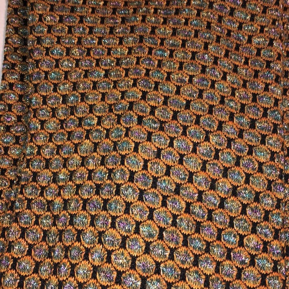 Zara Mock Turtleneck Metallic Dress Medium SALE - Picture 7 of 10